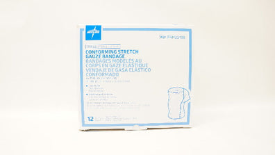 Medline PRM25498 Conforming Stretch Gauze Bandage, 4in. x 75in. - Box of 12
